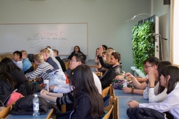 Students from Beijing visiting.